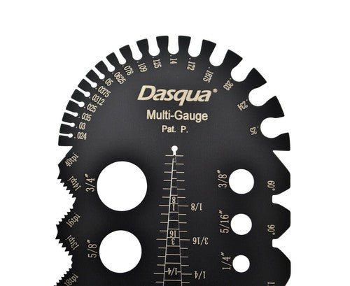 Dasqua Imperial Multi-Function Thread Pitch Gauge - Twin Eagle Imports