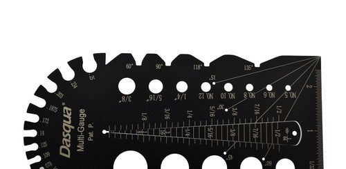Dasqua Imperial Multi-Function Thread Pitch Gauge - Twin Eagle Imports