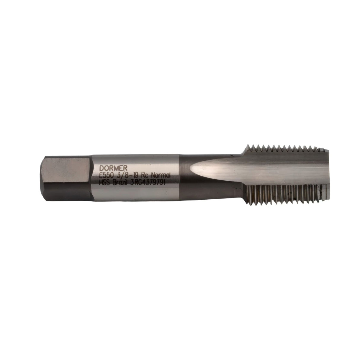 DORMER TAPS Dormer E5503/8 – 3/8" BSPT Rc HSS Straight Flute Hand Tap