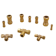 DOT Brass Connector 21pc DOT Nylon Tubing Union and 9pc DOT Union Tee