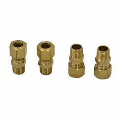 DOT Brass Connector 4pc Brass Compression Male Female Connector (T3/8xM1/4)