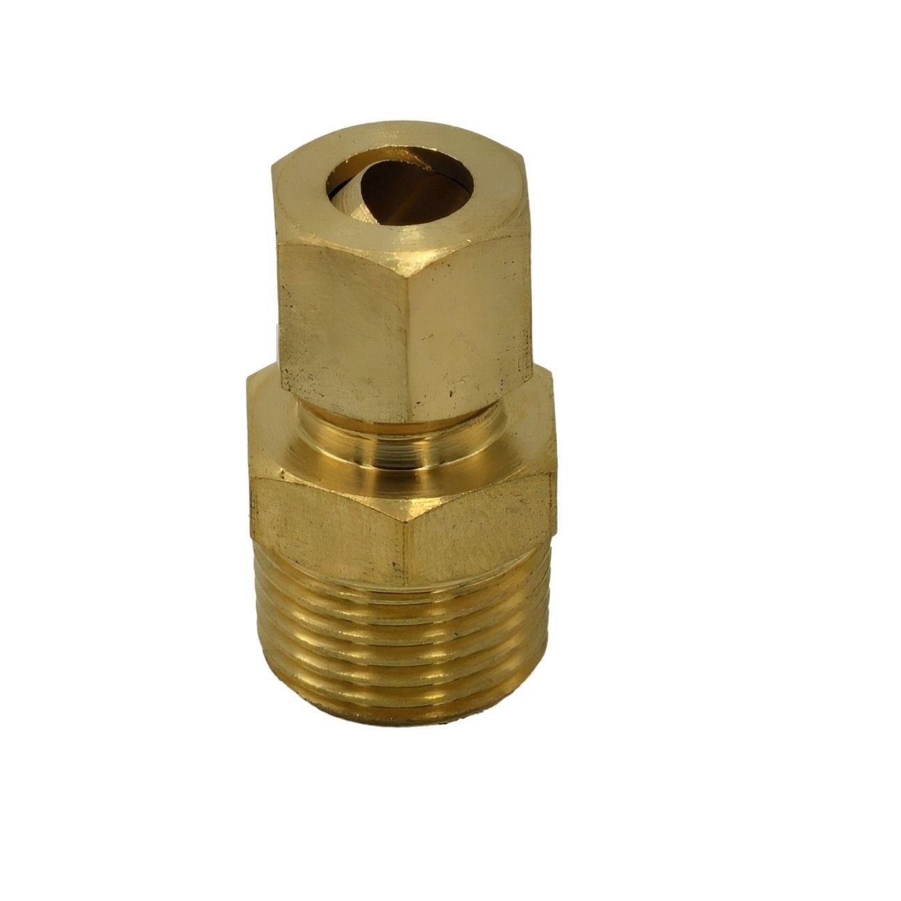 DOT Brass Connector Brass Compression Male Female Connector (T5/16xM3/8)