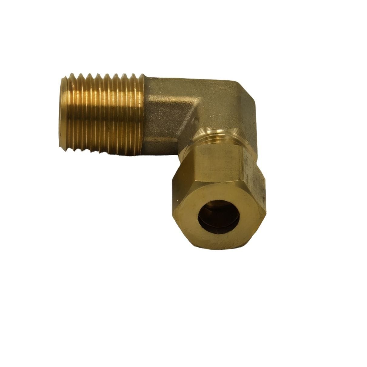 DOT Brass Connector Brass Compression Union 90° Male Female Elbow (T1/4xM1/4)