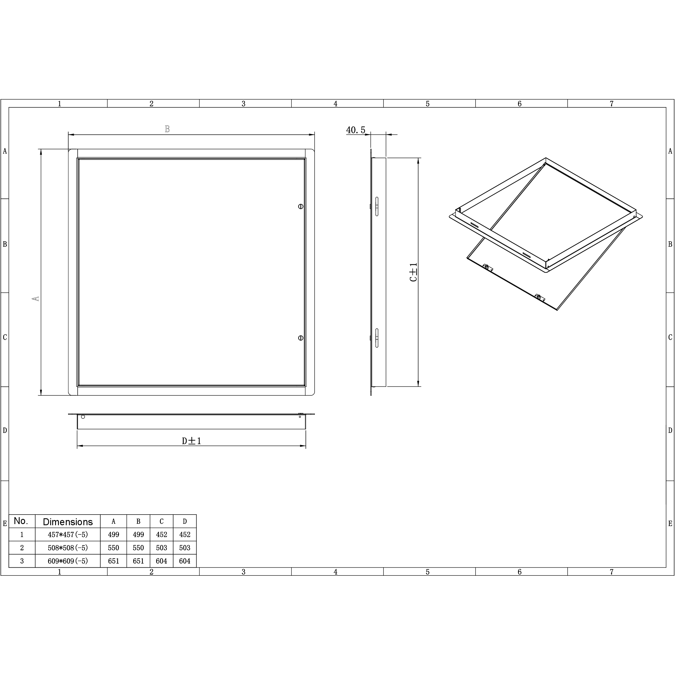 Ductsure Access Panel Ductsure Access Panel (Standard White Powder Coated) - 18" x 18" (457mm x 457mm)