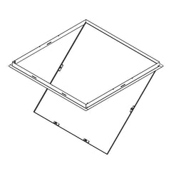 Ductsure Access Panel (Standard White Powder Coated) - 14" x 14" (355mm x 355mm) - Twin Eagle Imports