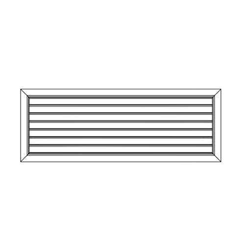 Ductsure Ventilation Ductsure Door Relief Vent Grille (Anodized Aluminium) – DG-A 600450