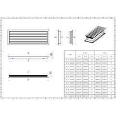 Ductsure Ventilation Ductsure Door Relief Vent Grille (Anodized Aluminium) – DG-A 600450