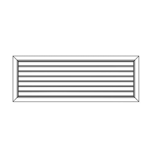 Ductsure Ventilation Ductsure Door Relief Vent Grille (Anodized Aluminium) – DG-A 600450
