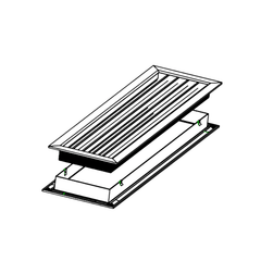 Ductsure Ventilation Ductsure Door Relief Vent Grille (Anodized Aluminium) – DG-A-636631