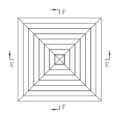 Ductsure Ventilation Ductsure White Aluminium Vent Grille – Square Face Slat (370 x 370 mm) - LFD-4A 370/225