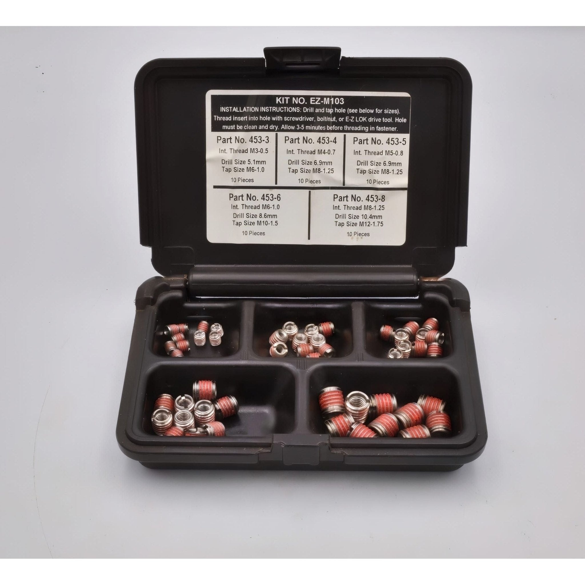 E-Z LOK EZ-M103 Metric Thread Repair Insert Kit M3–M8 - Twin Eagle Imports