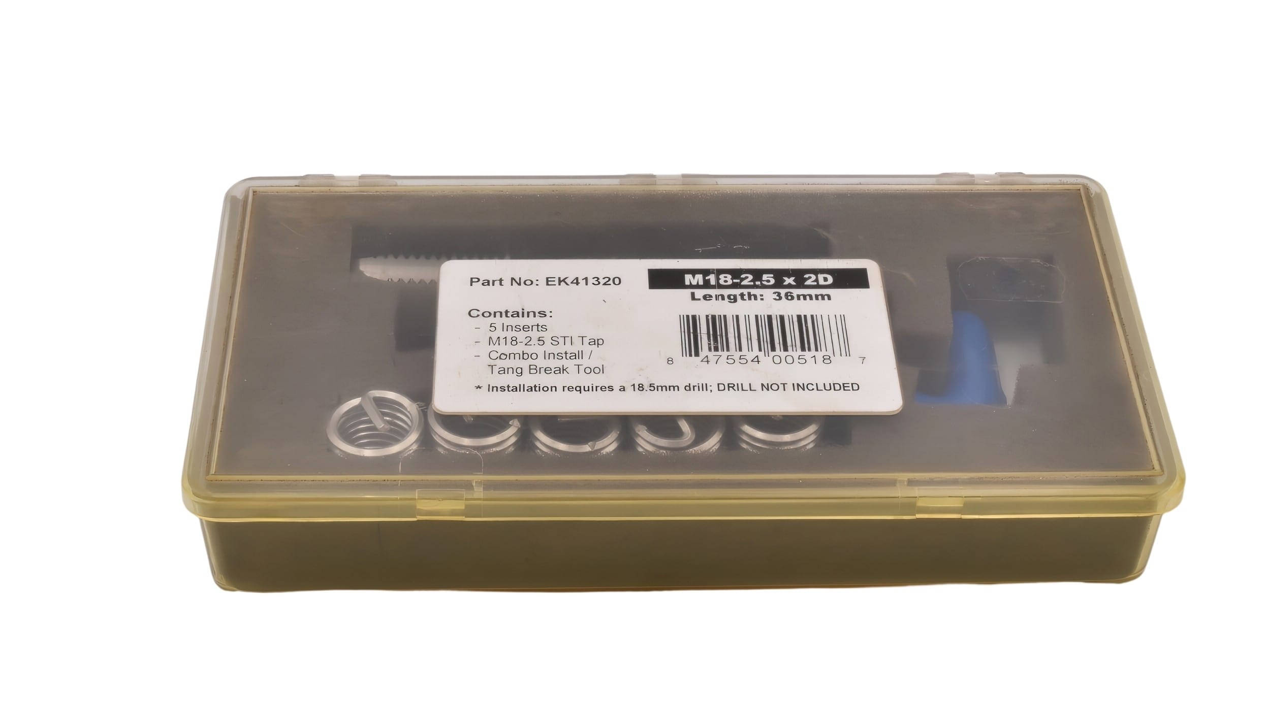 E-Z LOK THREAD REPAIR E-Z Coil Kit Economy M18 X 2.5 X 2D