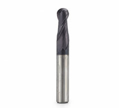 Fullerton 8.0mm 2 Flute TiAlN Coated Carbide Ball Nose Endmill - 3215 Series
