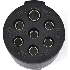 Heavy-Duty 7-Pin Round Trailer Plug & Socket Set