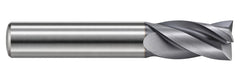 Kyocera SGS 31259 3/8" 4 Flute Ti-NAMITE-A AlTiN Coated Stub Carbide Square End Mill