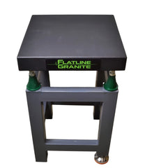 Flatline Granite MEASURING EQUIPMENT Flatline Granite Surface Plate 400 x 400 x 60mm with Stand & Levelling Table