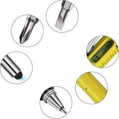 Full Metal Body 6-in-1 Multi-Function Tool Yellow Engineers Pen - Twin Eagle Imports