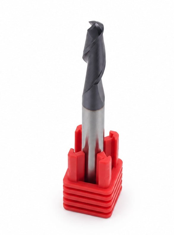 Fullerton 1/4" 2 Flute TiAlN Coated Carbide Ball Nose Endmill - 3215 Series - Twin Eagle Imports