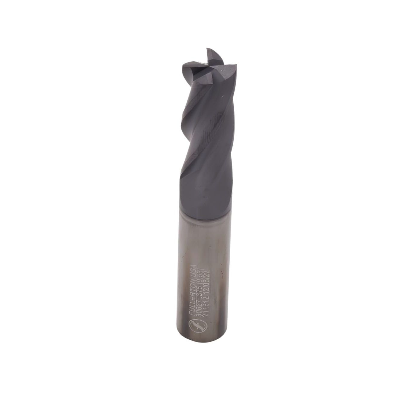 Fullerton 30627 3/8 Inch 4 Flute TiAlN Coated Carbide Square End Mill - Twin Eagle Imports