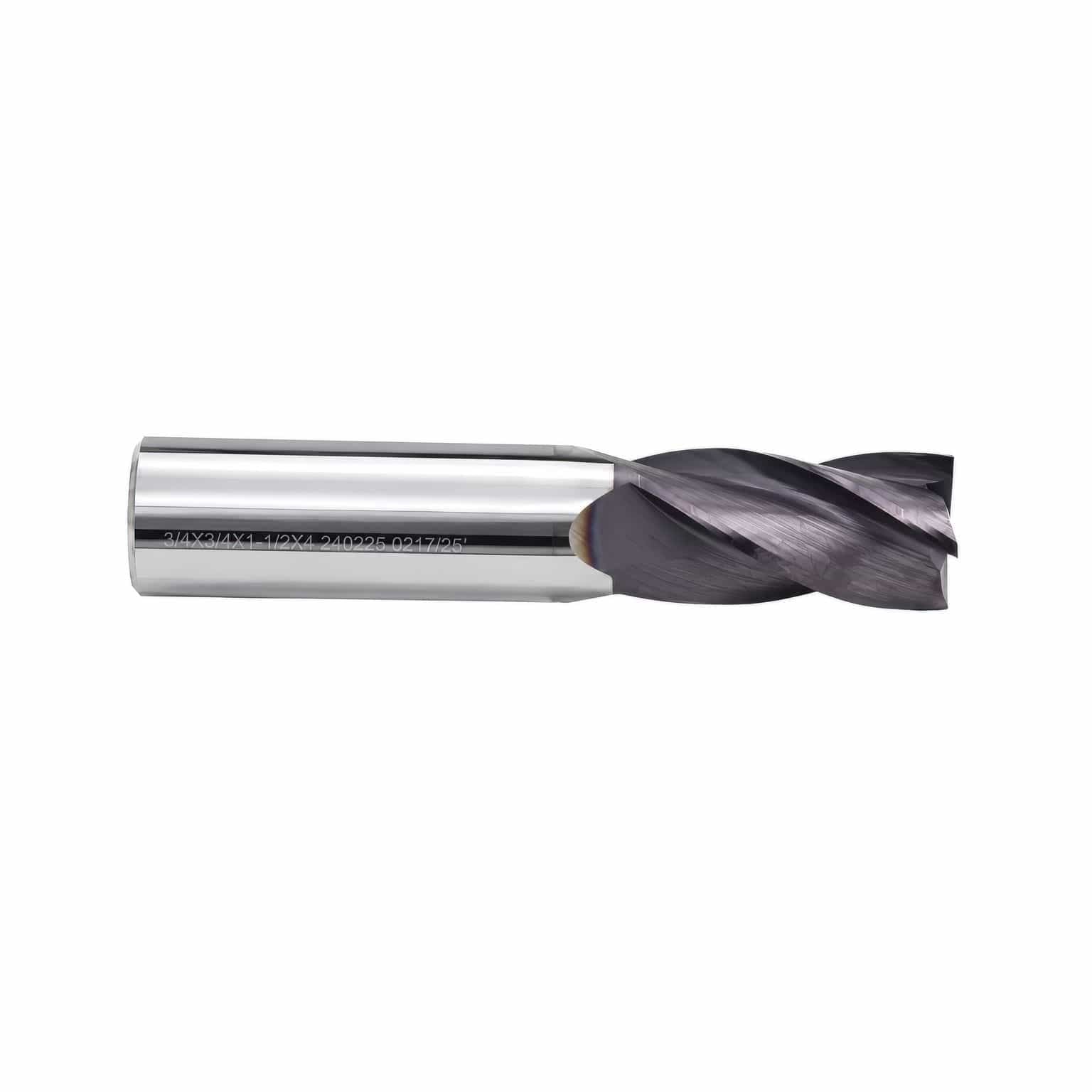 Fullerton 30639 3/4" 4 Flute TiAlN Coated Carbide Square End Mill - Twin Eagle Imports