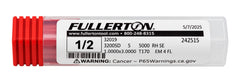 Fullerton 32019 0.5000" 4 Flute Standard Square End Mill - Twin Eagle Imports