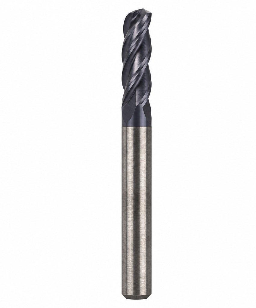 Fullerton 4.0mm 4 Flute TiAlN Coated Carbide Ball Nose Endmill - 3200 Series - Twin Eagle Imports