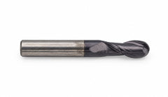 Fullerton 8.0mm 2 Flute TiAlN Coated Carbide Ball Nose Endmill - 3215 Series - Twin Eagle Imports