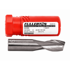 Fullerton 92089 22mm 2 Flute Carbide Square End Mill - Twin Eagle Imports