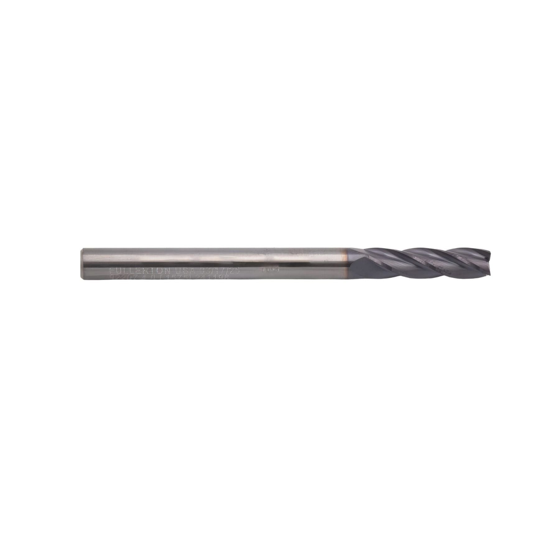 Fullerton 92207 4mm 4 Flute TiAlN Coated Carbide Square End Mill - Twin Eagle Imports