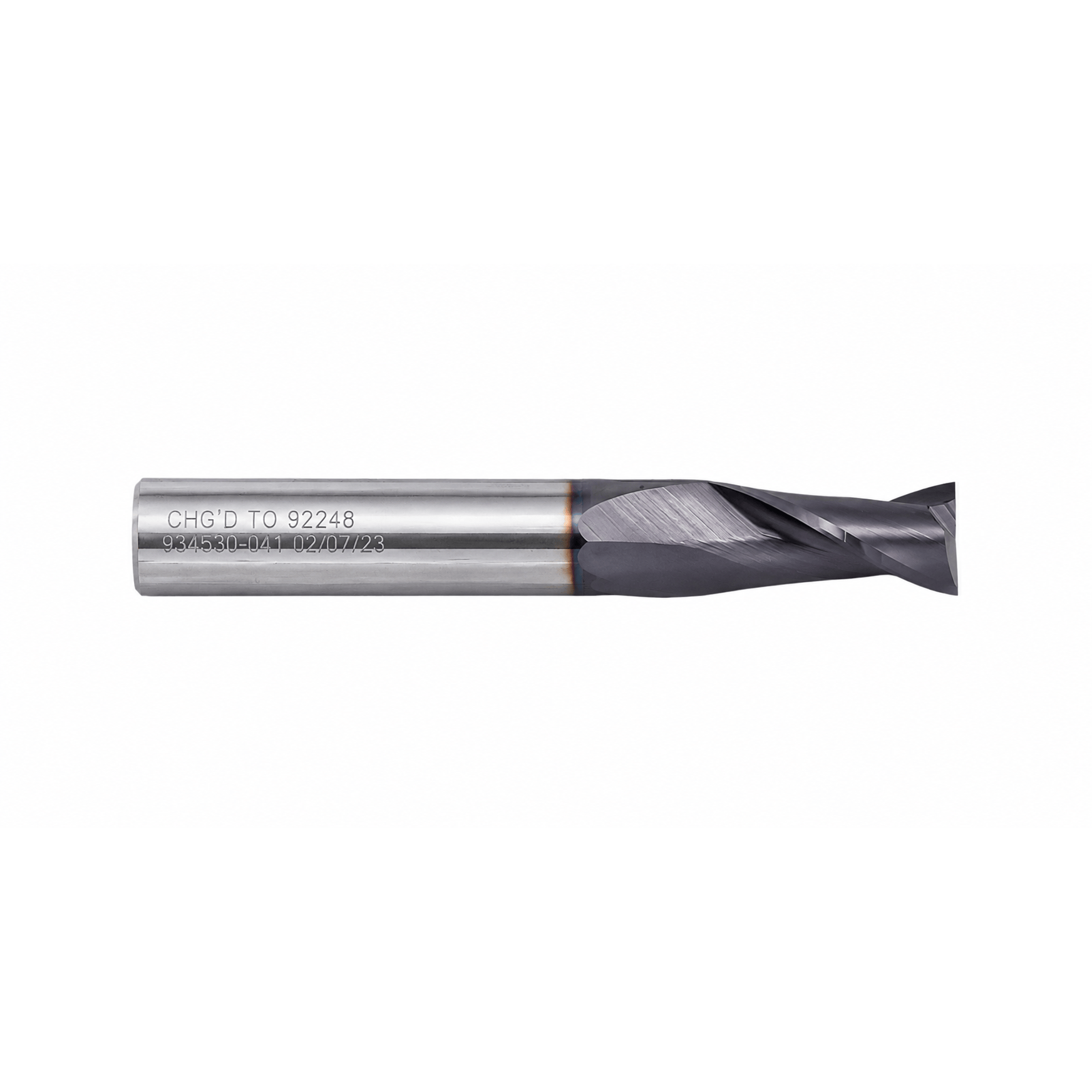 FULLERTON TOOL COMPANY CARBIDE ENDMILL Fullerton 92248 12mm 2 Flute TiAlN Coated Carbide Square End Mill