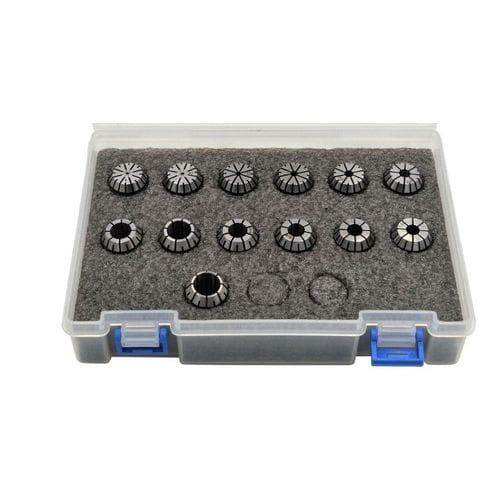 Generic Industrial:CNC, Metalworking & Manufacturing:Metalworking Inspection & Measurement:Gage Blocks & Spacers 13 Pc ER 20 Spring Collet set 1 - 13 mm