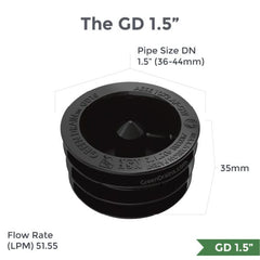 Green Drain Waterless Trap Seal 1.5" (36-44mm) - Twin Eagle Imports