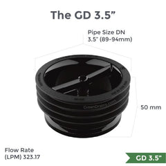 Green Drain Waterless Trap Seal 3.5" (89-94mm) - Twin Eagle Imports