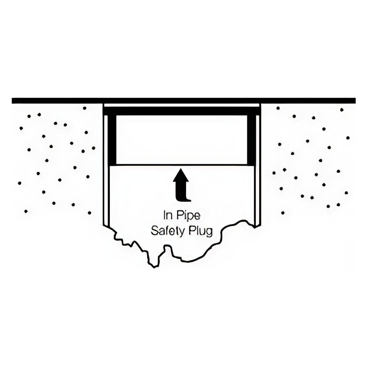 Guzzla Drain Waste Pack of 25 - In Pipe Plug DWV 100mm for Reliable Air Testing