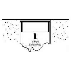 Guzzla Drain Waste Pack of 50 - In Pipe Plug DWV 65mm for Reliable Air Testing