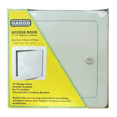 Haron AP-6725 8″ (200mm) White Primed Steel Access Panel - Twin Eagle Imports