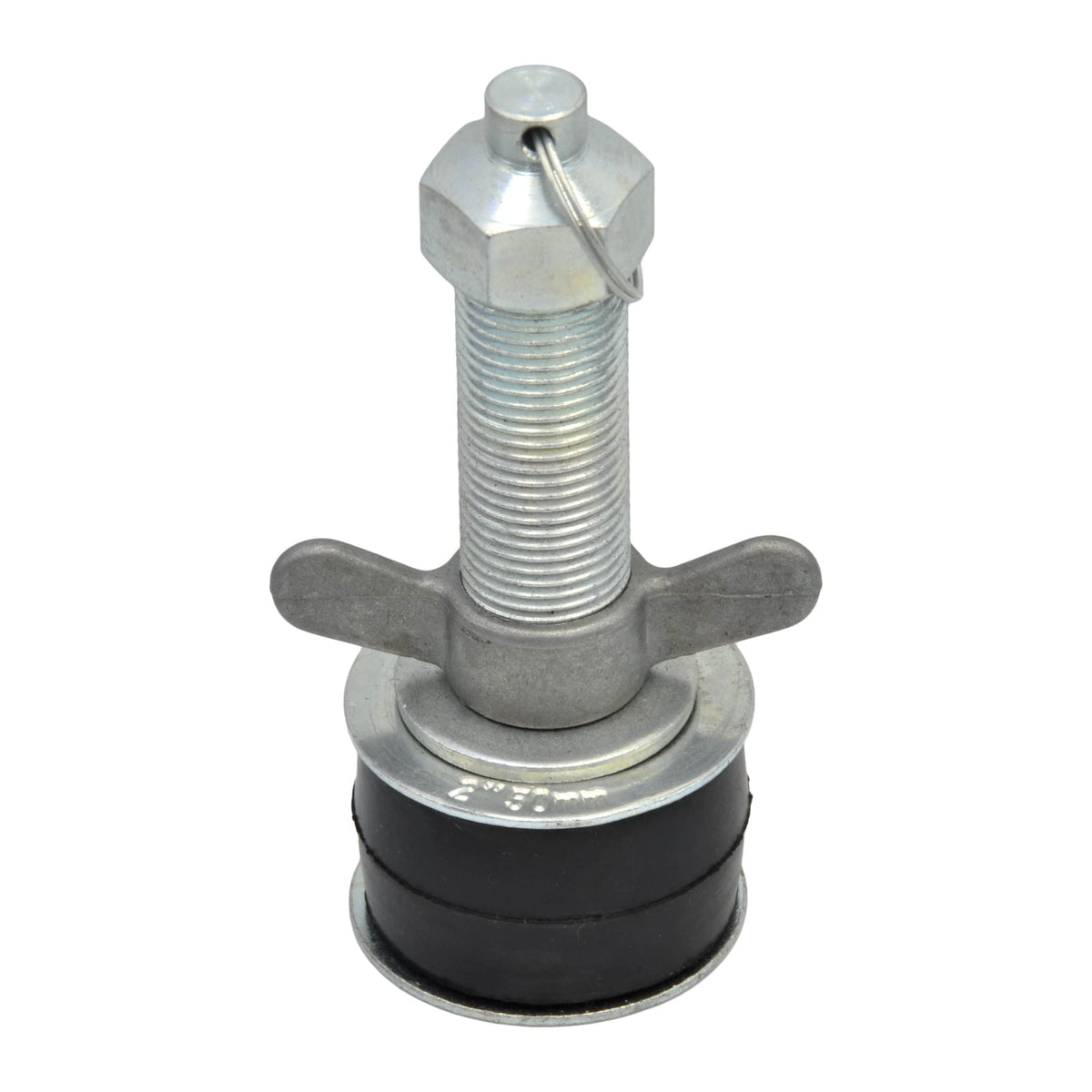HARON Expanding Plumbing Plug 2" 50 mm Steel expanding plug with 1/2 bypass 50-63 mm Range