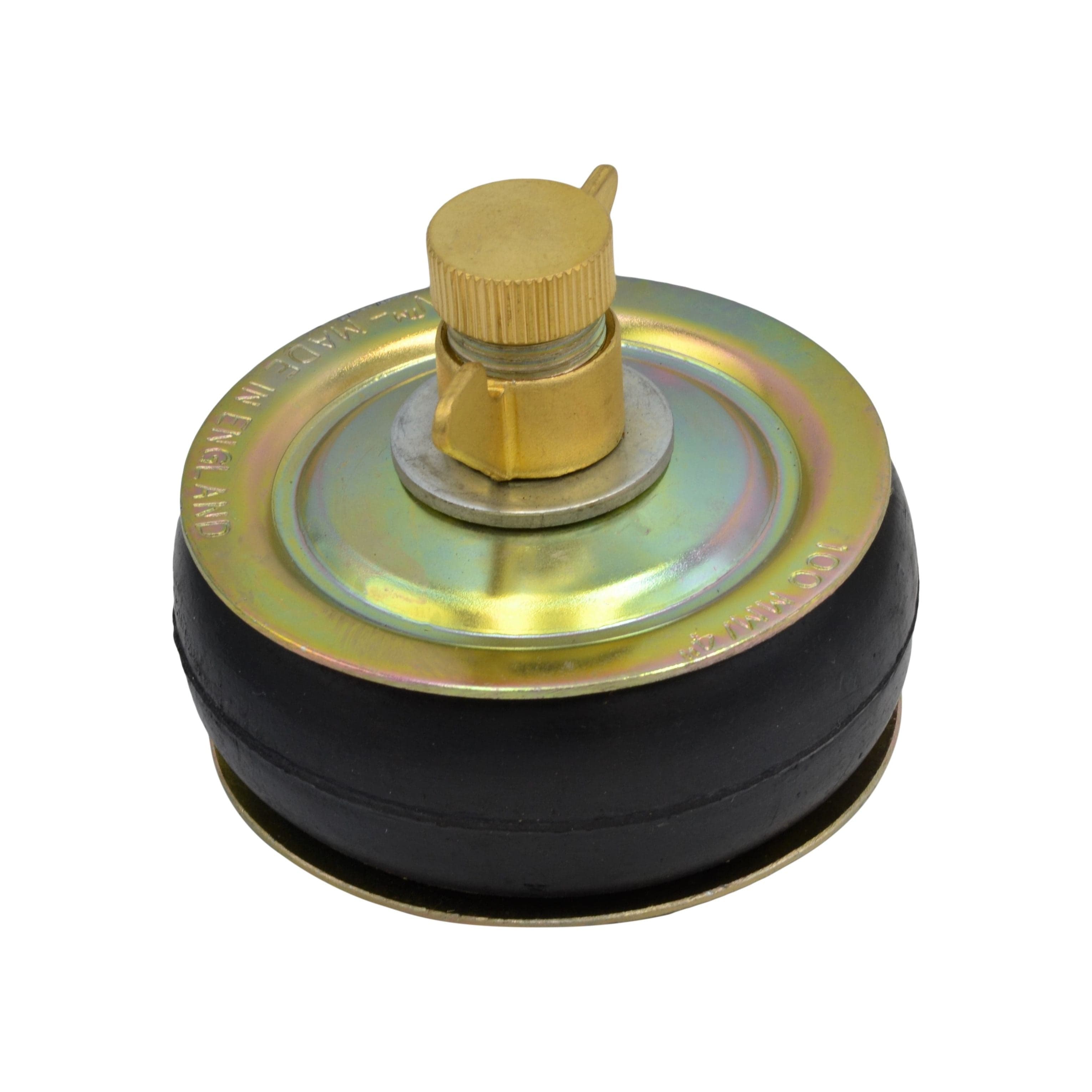 HARON Expanding Plumbing Plug 4" 100mm Steel Expanding Plug with 1/2" Bypass 94-113mm Range