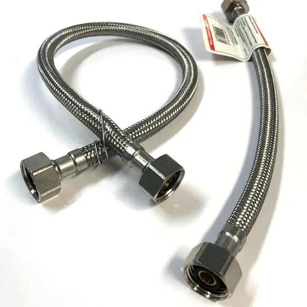 HARON Flexible Connectors Haron B4F48 48″ (1200mm) 1/2″F x 1/2″F Steel Braided Hose