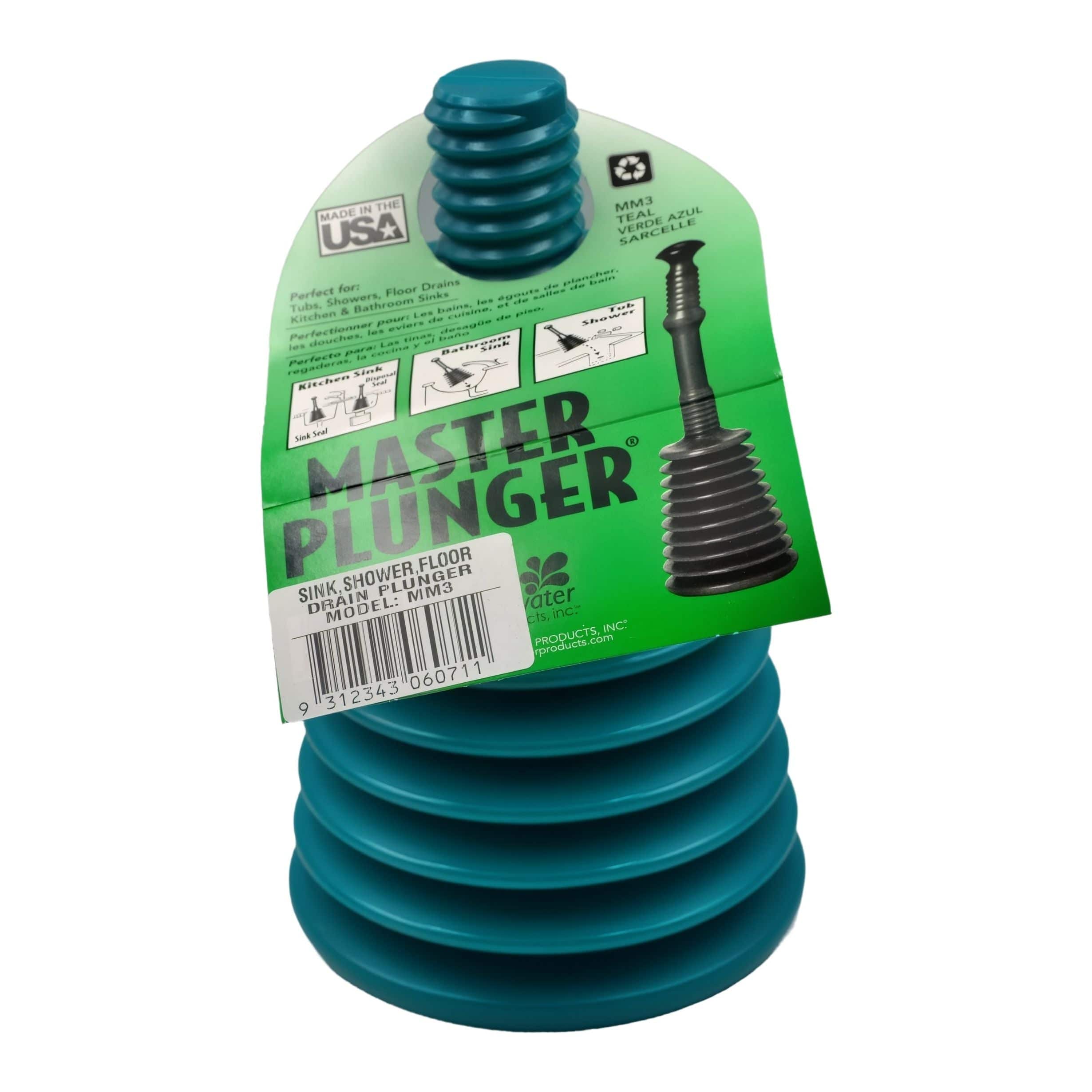 HARON Plunger Master Mini Plunger MM3 for Showers, Sinks, and Floor Drains 450mm