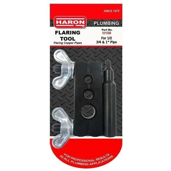 HARON Tube Expander Haron H109 1/2, 3/4 and 1″ Heavy Duty Block and Pin Flaring Tool