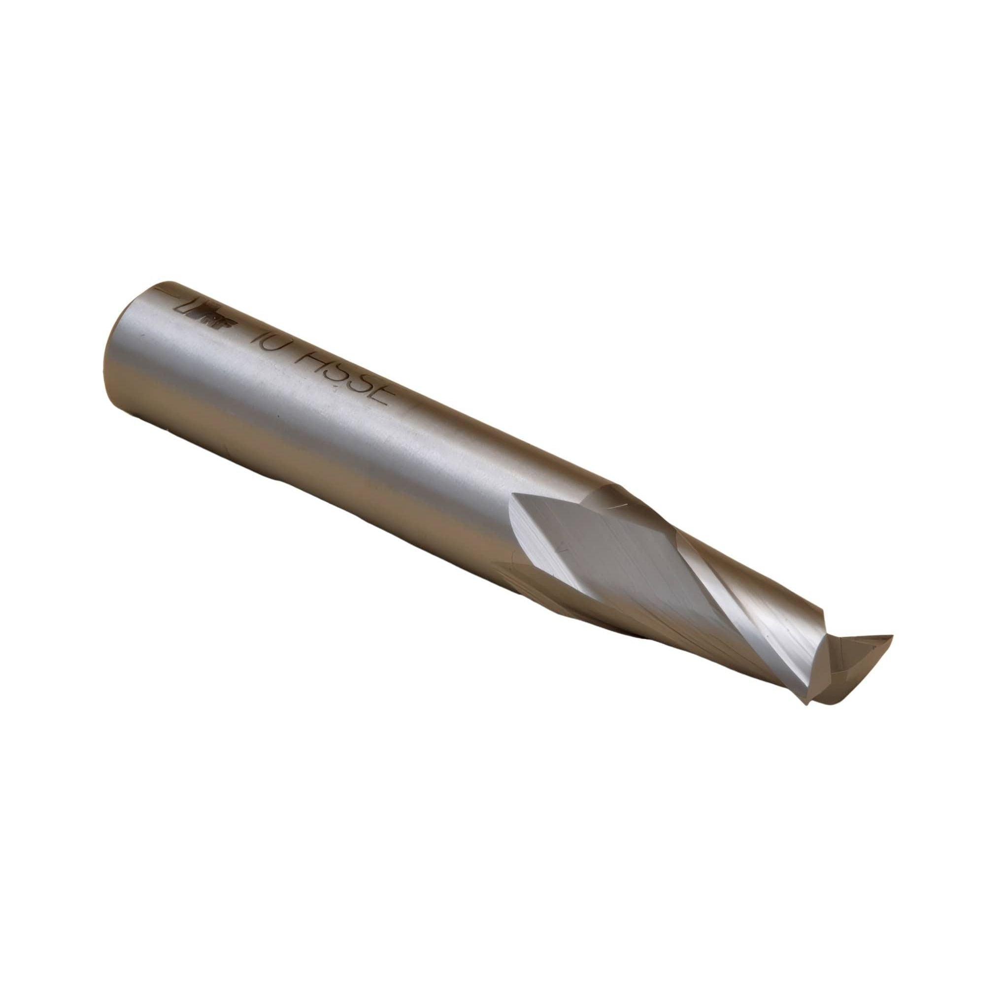 Hepyc 10mm Cobalt HSS End Mill DIN327N Short Series 2 Flute 30° Helix - Twin Eagle Imports