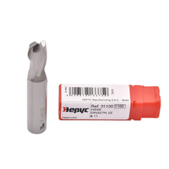 Hepyc 11mm Cobalt HSS End Mill DIN327N Short Series 2 Flute 30° Helix - Twin Eagle Imports