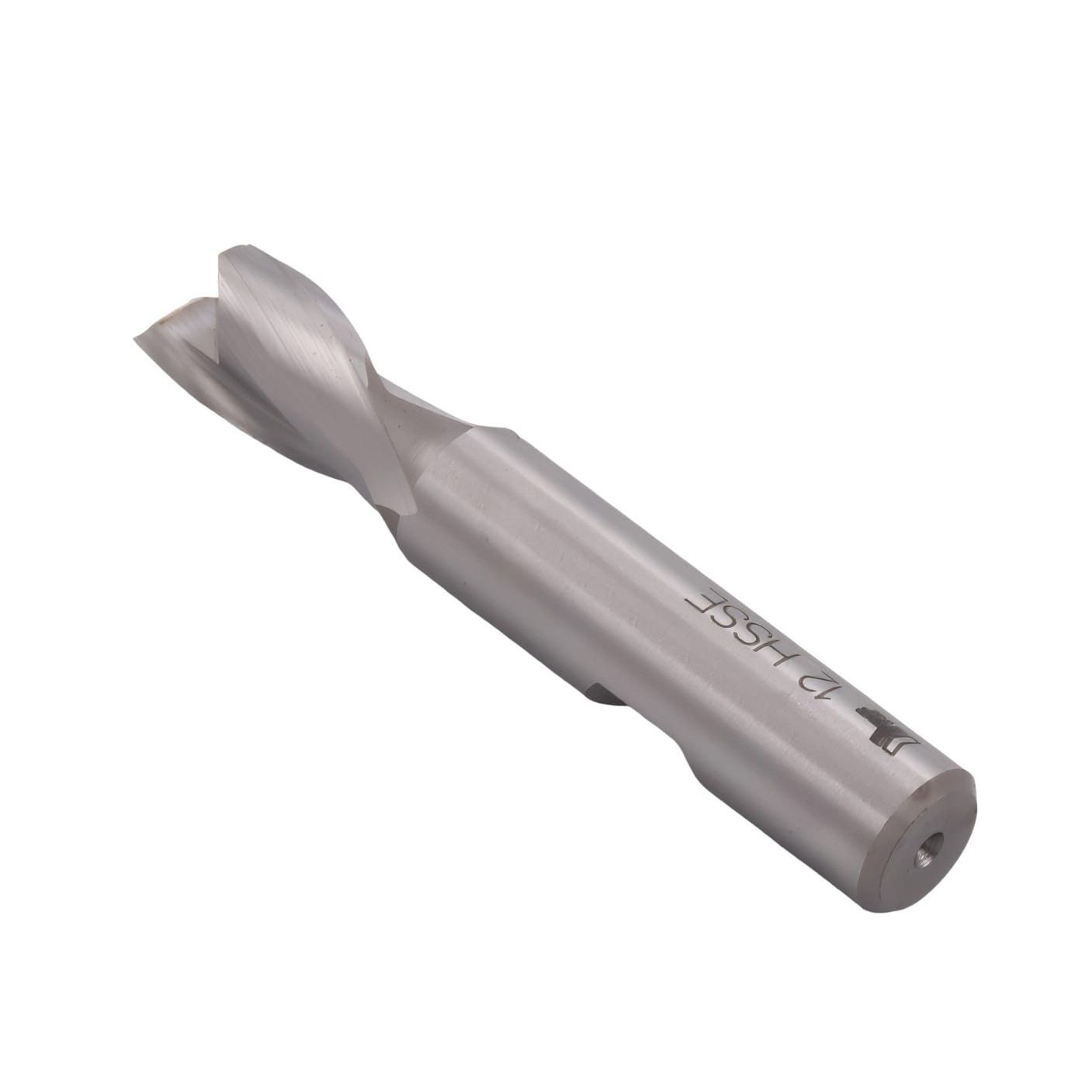 Hepyc 12mm Cobalt HSS End Mill DIN327N Short Series 2 Flute 30° Helix - Twin Eagle Imports