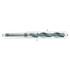 Hepyc 14mm HSS Morse Taper Shank Drill MT1 DIN 345 - Twin Eagle Imports