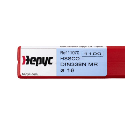 Hepyc 16.0mm HSS-Co Reduced Shank Drill – DIN 338 MR - Twin Eagle Imports