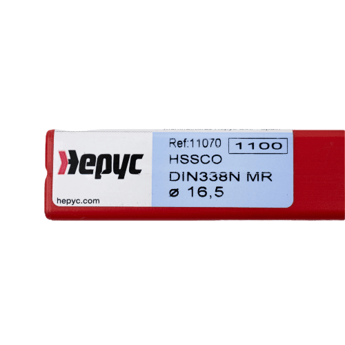 Hepyc 16.5mm HSS-Co Reduced Shank Drill – DIN 338 MR - Twin Eagle Imports
