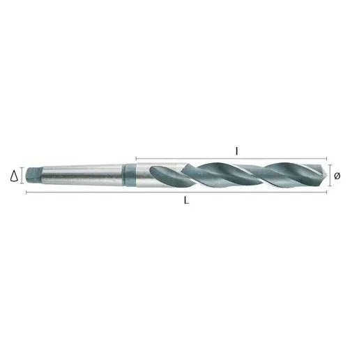 Hepyc 16mm HSS Morse Taper Shank Drill MT2 DIN 345 - Twin Eagle Imports