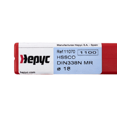 Hepyc 18.0mm HSS-Co Reduced Shank Drill – DIN 338 MR - Twin Eagle Imports