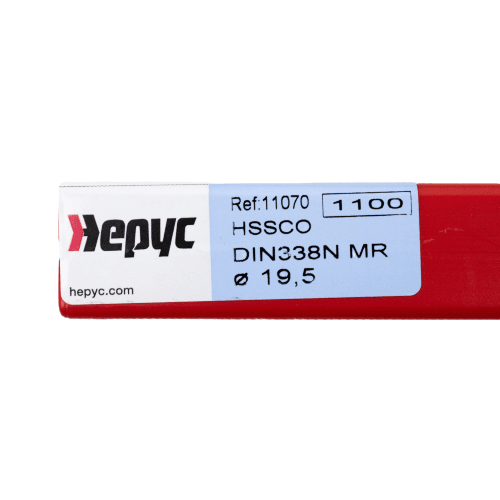 Hepyc 19.5mm HSS-Co Reduced Shank Drill – DIN 338 MR - Twin Eagle Imports